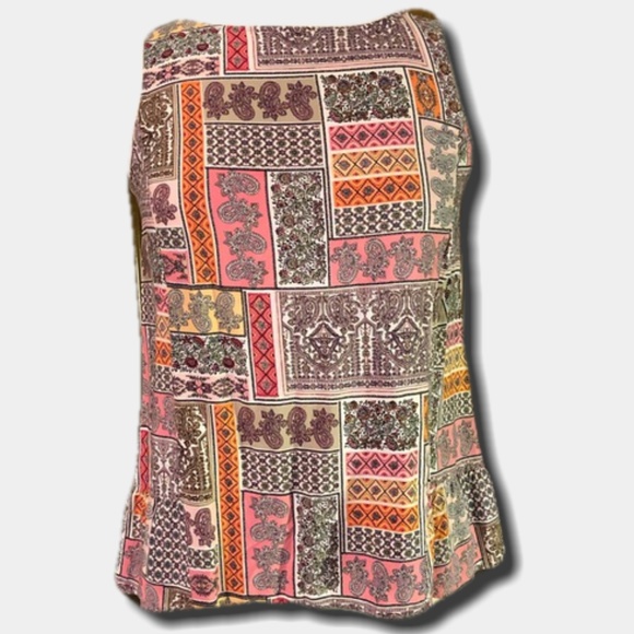 J. Jill Sleeveless Print Top - Picture 1 of 8